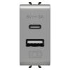 Gewiss GW14449 Chorus - Chargeur USB A+C