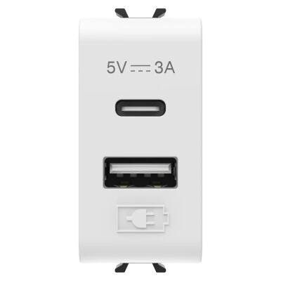 Gewiss GW15449 Chorus - USB A+C charger