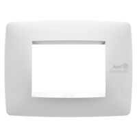 Gewiss GW16103AB Chorus - Placa antibacteriana blanca 3 módulos