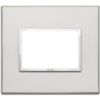 Vimar 21653.07.01 Eikon - 3 module silver plate