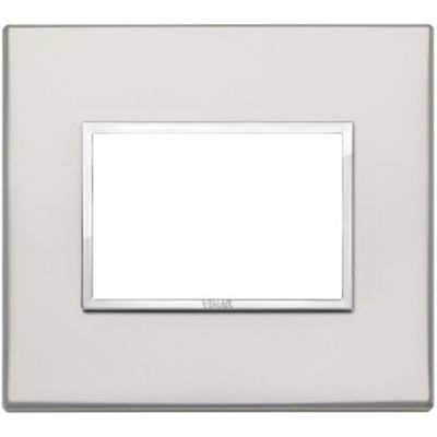Vimar 21653.07.01 Eikon - placca 3 moduli argento