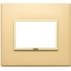 Vimar 21653.G10 Eikon - 3-module total satin gold plate