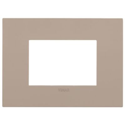 Vimar 19953.32 Arke Fit - placa 3 módulos gris tórtola