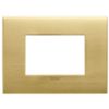 Vimar 19953.12.01 Arke Fit - placca 3 moduli ottone spazzolato