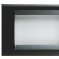 Gewiss GW32054 Playbus - Placa negra de tóner de 4 módulos
