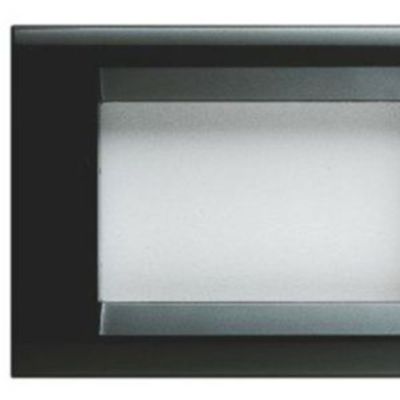 Gewiss GW32054 Playbus - Placa negra de tóner de 4 módulos