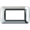 Living International - Lucenti 4-place metal plate in polished chrome