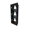 CITOV FLUSH-MOUNT FRAME 3 MODULES ULTRA BLACK 
