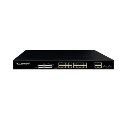 CONMUTADOR DE RED CCTV 16PUERTOS+4COMBO+2GE GIGABI