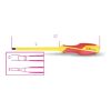 Beta 012740706 - tournevis vis à fente 207mm 1274MQ
