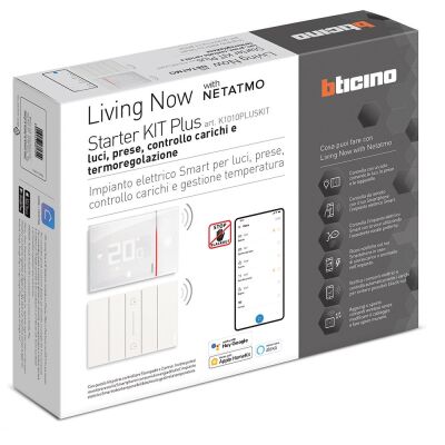 BTicino K1010PLUSKIT Living Now - kit de démarrage pour lampes à énergie de thermorégulation
