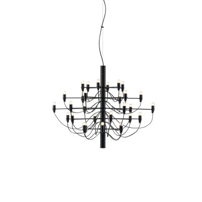 Flos A1401009 - lampe à suspension 2097/30 - AMPOULES GIVRÉES noir mat