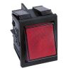 Arteleta 8650.34.36.R - interruptor bipolar rojo cristal