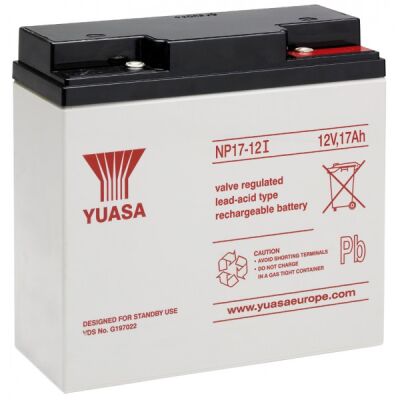 Yuasa NP17-12I - Batería recargable 12V 17Ah