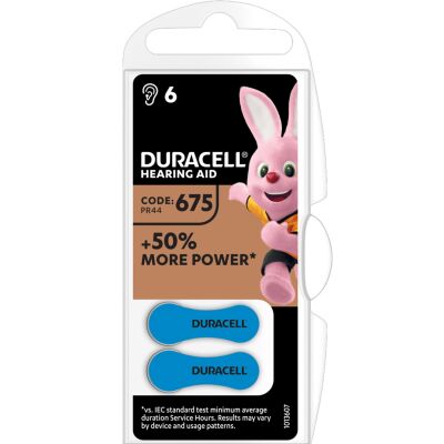 Duracell DA675 - batería para audífono 675 1.45V