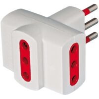 Arteleta RL.9231.B - adaptador triple 10A blanco