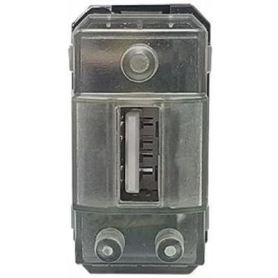 Perry 1MCUSB001B - Fuente de alimentación serie civil USB-A 2.1A, blanca