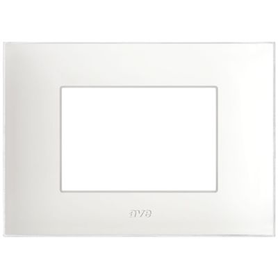 Series 44 - Young 44 plate in technopolymer 3 places total white