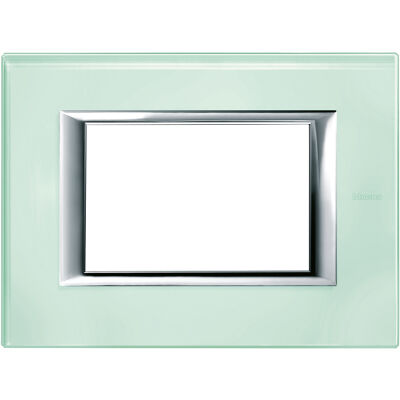 BTicino HA4803VKA Axolute - Plaque en verre cristal 3 modules