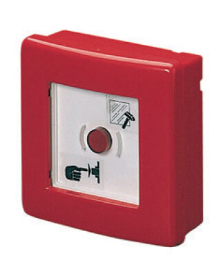 Emergency switchboard with IP55 button