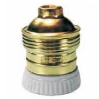 E27 brass-plated iron lamp holder