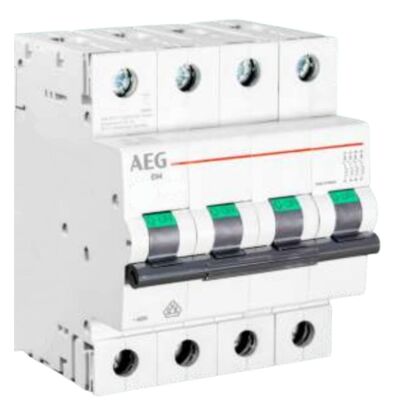 AEG E94C10 - Disyuntor 4P C10 6KA 4M