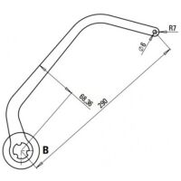 Faac 105732 - paire de bras d'automatisme pour volets roulants ND7 blancs