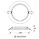 Novalux 11816.01 - Foco empotrable SLIM 20W 3000K, blanco