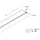 Novalux 101898.99 - Perfil lineal L-09 standard