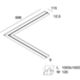 Novalux 1018A0.99 - Profilé d'angle blanc L-09 standard