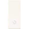 White Linea - aligned button light symbol