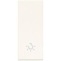 White Linea - aligned button light symbol