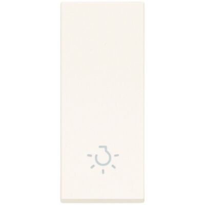White Linea - aligned button light symbol