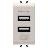 Gewiss GW13447 Chorus - Cargador USB A+A