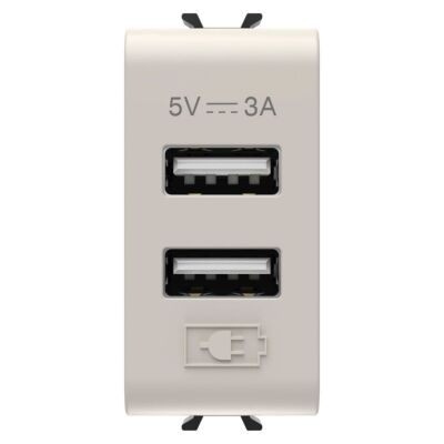 Gewiss GW13447 Chorus - Cargador USB A+A