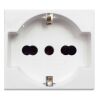 Ave 45B90/15TS Banquise - 2P+E 10/16A bypass Schuko socket