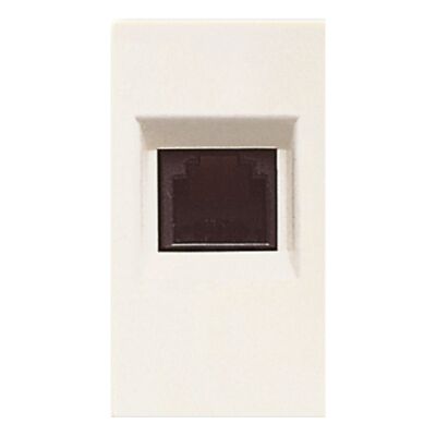 Ave 45924 Blanc - 4 pin RJ11 telephone socket
