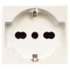Ave 45990/15TS Blanc - Prise Schuko bypass 2P+T 10/16A
