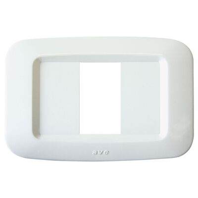 Ave 45PY01BB Sistema 45 - banquise white 1-module cover plate