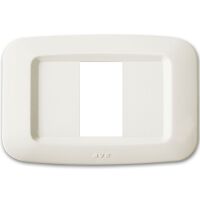 Ave 45PY01BP Sistema 45 - Plaque de recouvrement 1 module, blanc et blanc