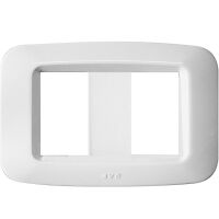 Ave 45PY002BB Sistema 45 - banquise white 2-module cover plate