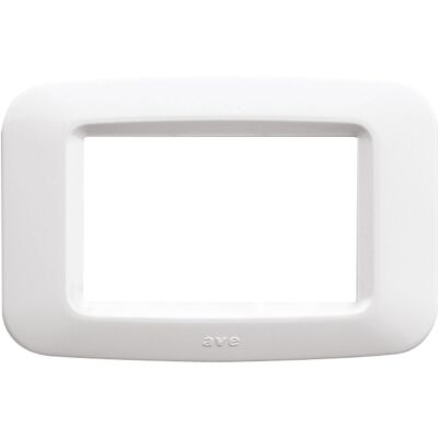 Ave 45PY03BB Sistema 45 - white and white 3-module cover plate