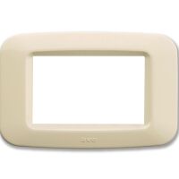 Ave 45PY03BP Sistema 45 - white and white 3-module cover plate