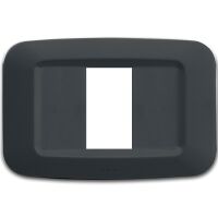Ave 45PY01GN Sistema 45 - Plaque de recouvrement 1 module en gris noir