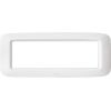 Ave 45PY06BB Sistema 45 - banquise white 6-module cover plate