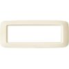 Ave 45PY06BP Sistema 45 - white and white 6-module cover plate