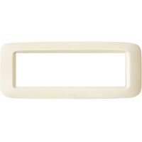 Ave 45PY06BP Sistema 45 - white and white 6-module cover plate