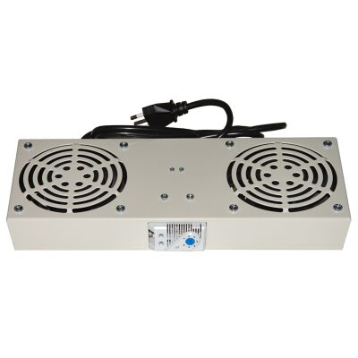 Emmegi LKVENT2G – 2 fan module with thermostat for rack cabinets