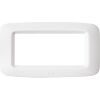 Ave 45PY04BB Sistema 45 - white and white 4-module cover plate