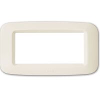 Ave 45PY04BP Sistema 45 - white and white 4-module cover plate
